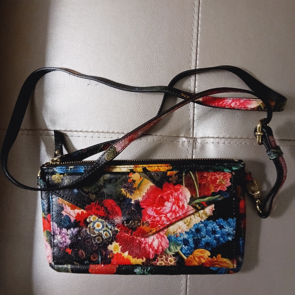 LODIS Floral Women's Crossbody/ Wristlet Bag